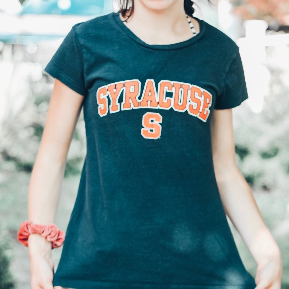 Navy blue Syracuse Fitted T shirt
